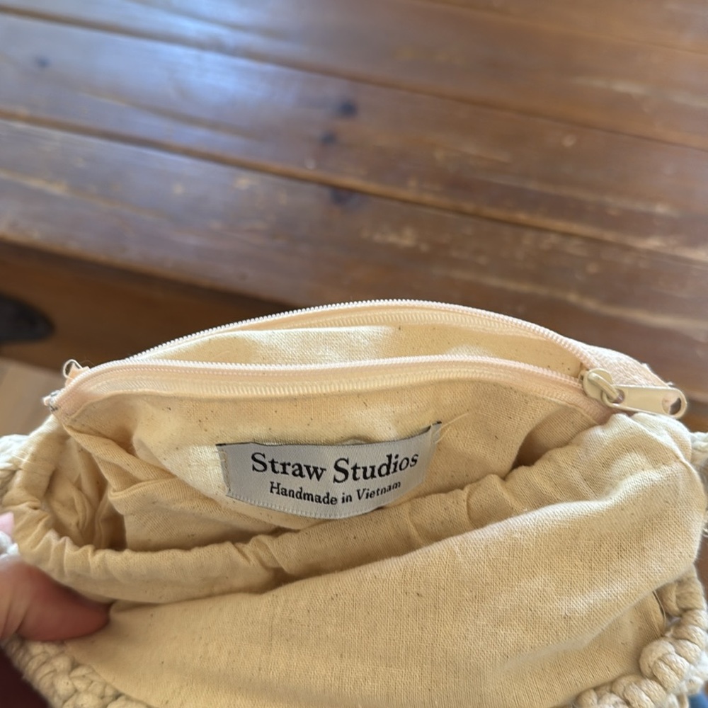 Straw Studios Crochet Macrame Handbag - Picture 7 of 7